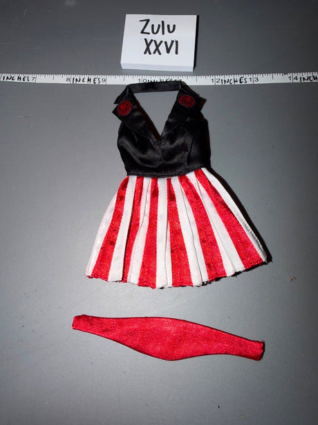 1/6 Scale Modern Female Halter Dress with Sash - Civilian