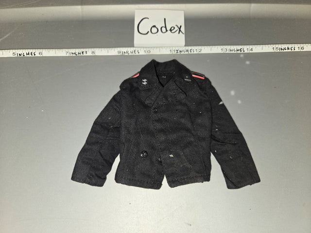 1/6 Scale WWII German Waffen Black Panzer Wrap Jacket - Codex