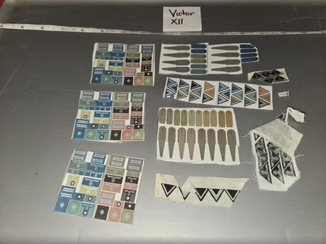 1/6 Scale WWII German Army and Luftwaffe Rank and Branch Insignia Sheet Set - Victor XII