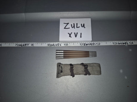 1/6 Scale WWII German Tent Pole Set with Bag