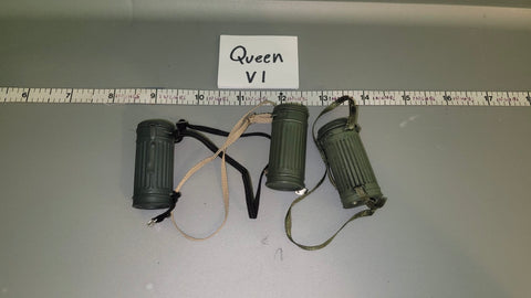 1:6 WWII German Gas Mask Canister Lot