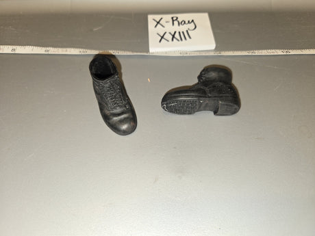1/6 Scale Modern Era Black Combat Boot Set - X-Ray XXIII