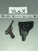1:6 Scale WWII German Pistol and Holster #B - Whitman - Facepool FP019