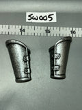 1:6 Scale Medieval Knight Metal Wrist Guards 1