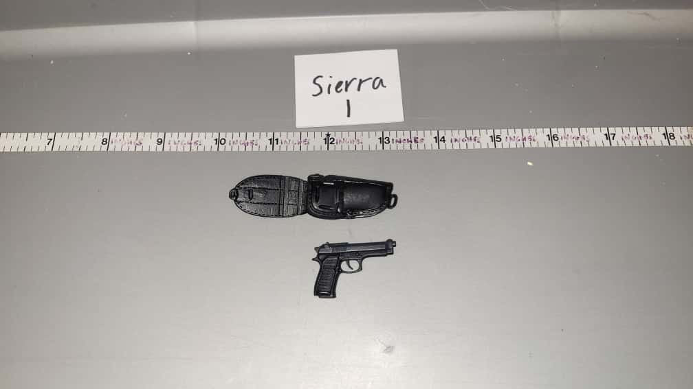 1/6 Scale Modern Pistol and Holster