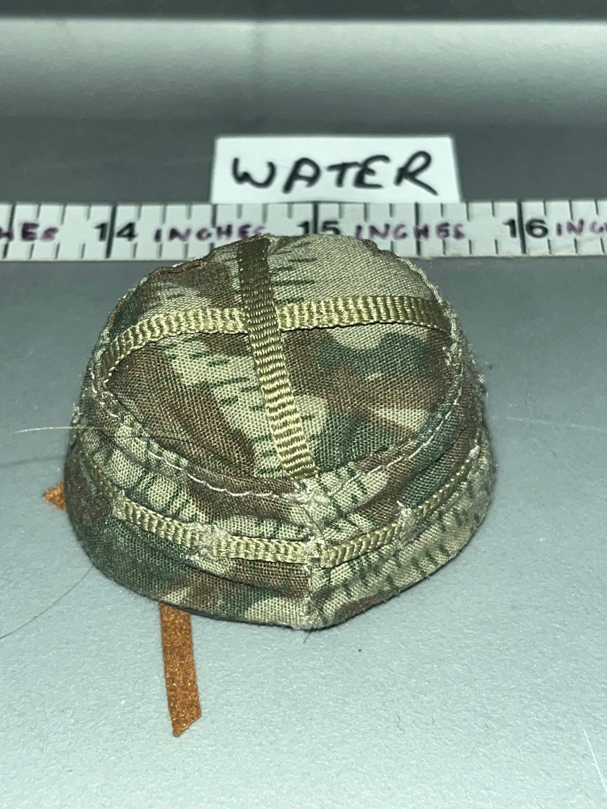 1/6 Scale WWII German  Fallschirmjager Helmet with Splinter Camo Helmet Cover