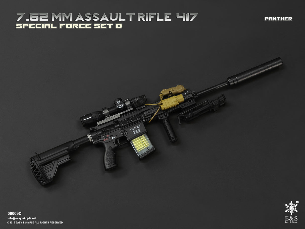1/6 Scale Modern Era ASSAULT RIFLE 417 Weapons Set - NIB Easy and Simple Set D - OKWVIII