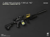 1/6 Scale Modern Era ASSAULT RIFLE 417 Weapons Set - NIB Easy and Simple Set D - OKWVIII