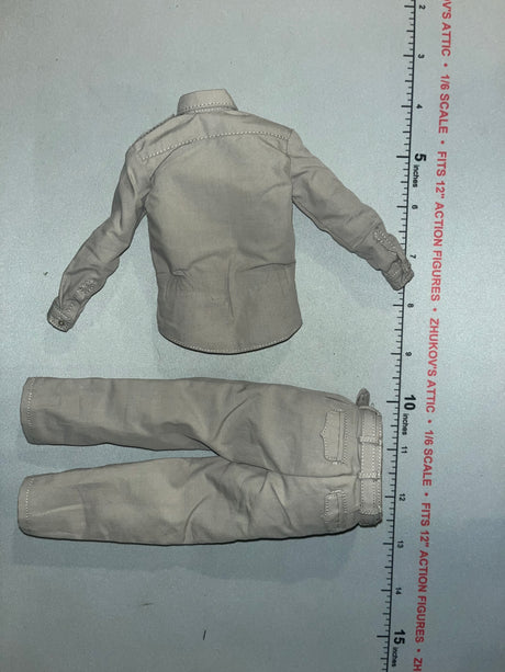 1/6 Scale WWII US Tropical Uniform Shirt and Trousers Set - General MacAthur ujindou