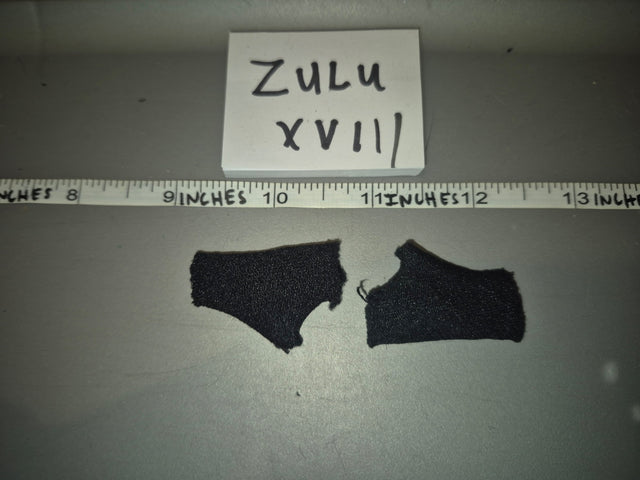 1/6 Scale Modern Era Black Fingerless Gloves Set - Zulu XVII