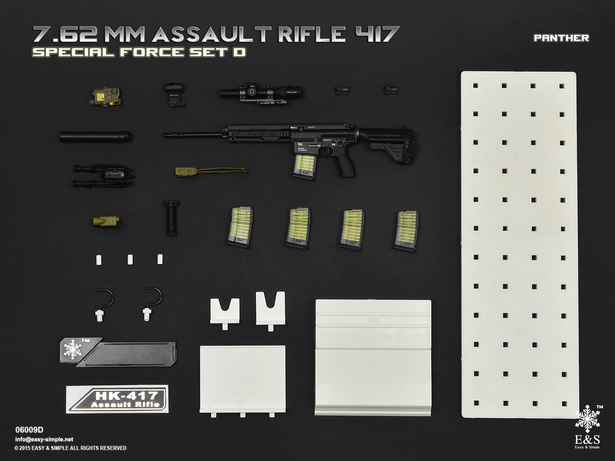 1/6 Scale Modern Era ASSAULT RIFLE 417 Weapons Set - NIB Easy and Simple Set D - OKWVIII
