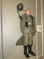 1/6 Scale WWII German Infantry Officer Figure with Greatcoat, Kar98k Rifle, Helmet, and Kar98k Triple Ammunition Pouches - 499