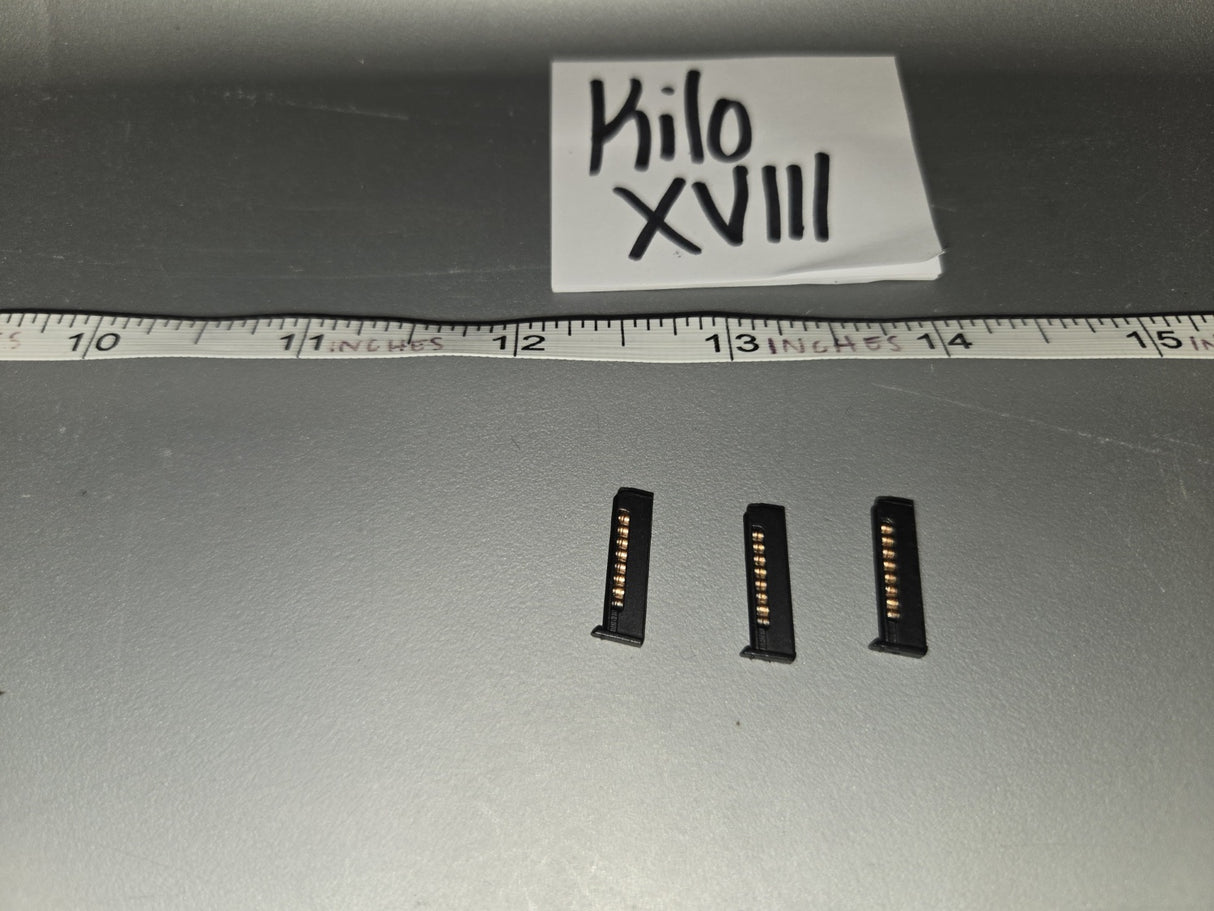 1/6 Scale Modern Era Pistol Magazine Lot - Kilo XVIII