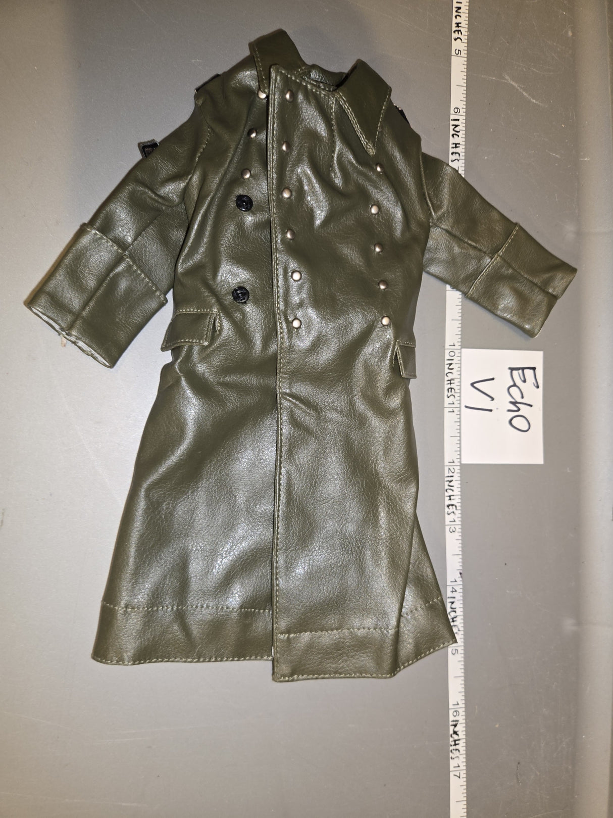 1:6 Scale WWII German Officer Leather Coat