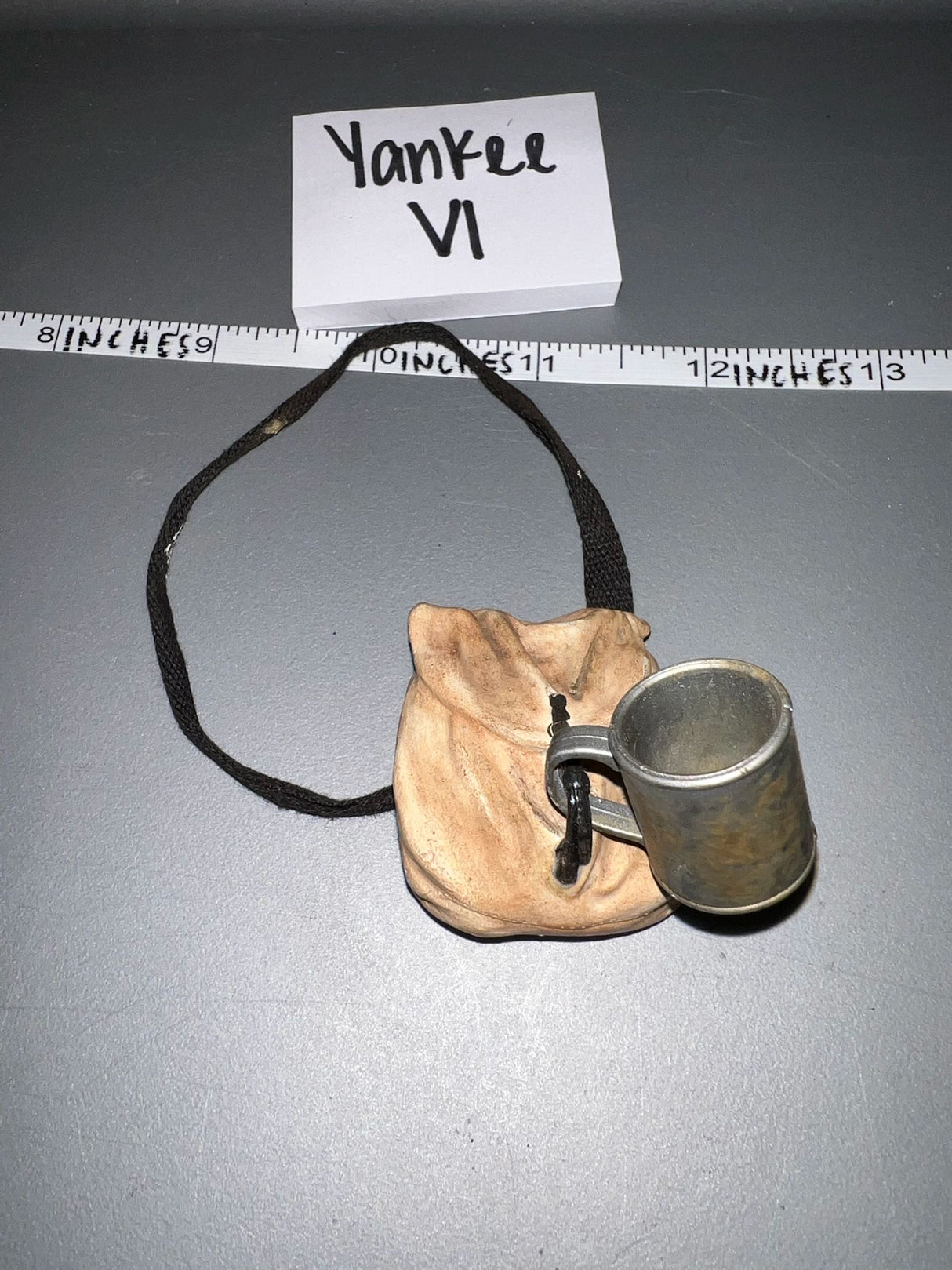 1/6 Scale Civil War Western Era Musette Bag and Mug