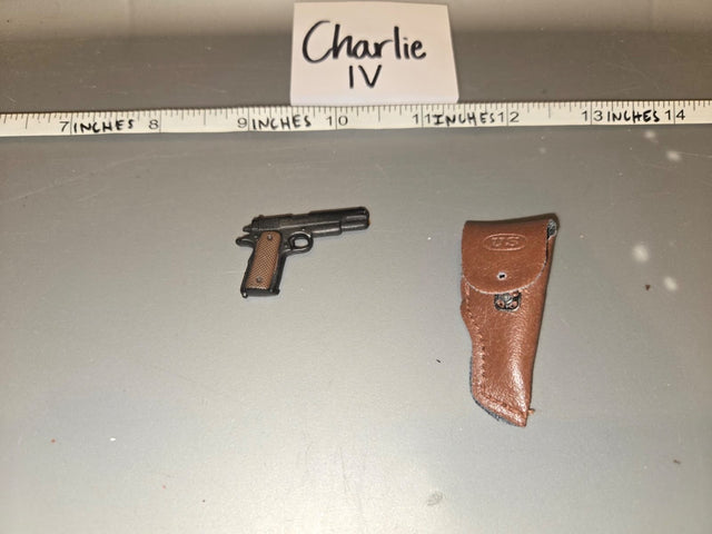 1/6 Scale WWII US .45 Pistol and Holster - Charlie IV