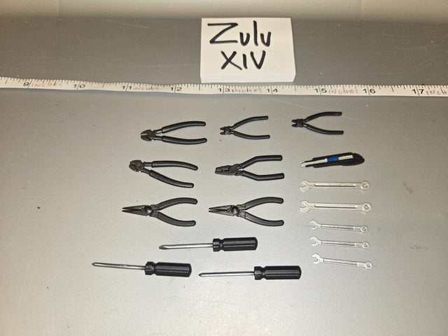 1/6 Scale Modern Civilian Miniature Tool Set - Zulu XIV