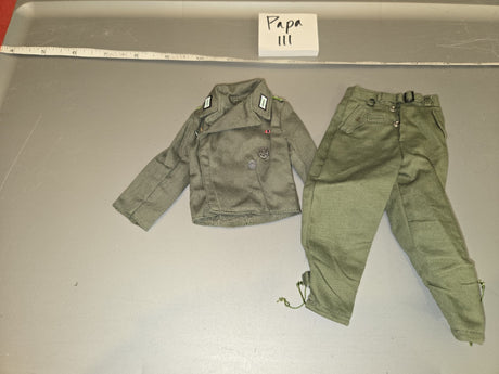 1/6 Scale WWII German Field Grey Tanker Uniform