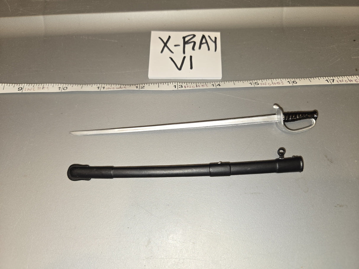 1/6 Scale Civil War French Chassepot Sword Bayonet and Scabbard - X-RAY VI