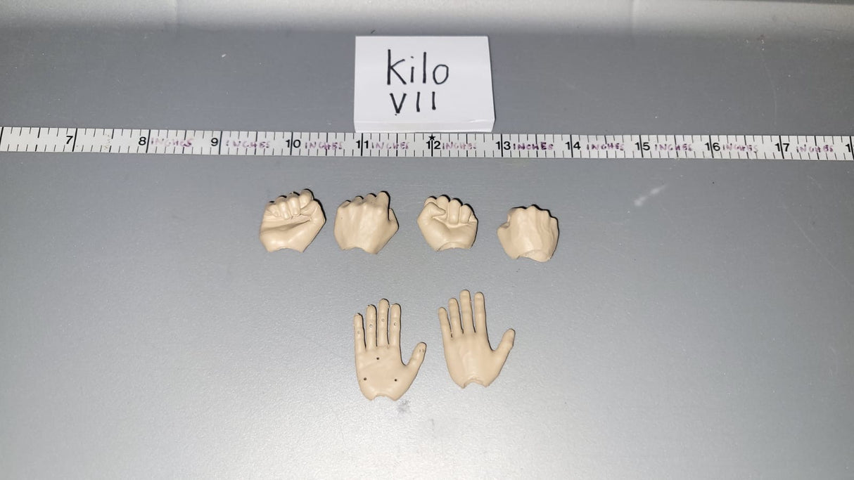 1/6 Scale Nude Figure Hand Lot