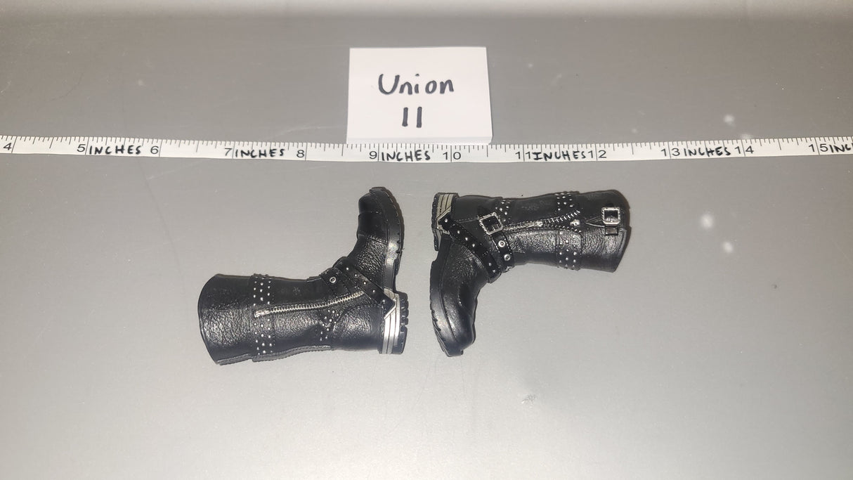 1/6 Scale Modern Civilian Motorcycle Boots - DAM Gangster Kingdom