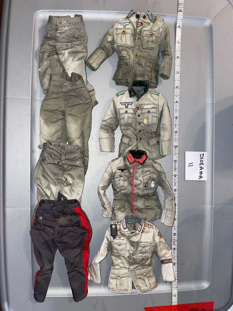 1/6 WWII German Weathered German Uniforms