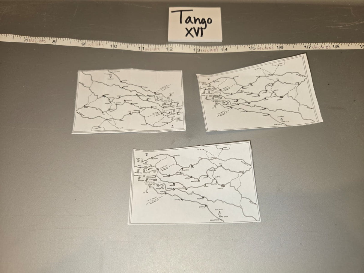 1/6 Scale WWII German Map Set - Tango XVI