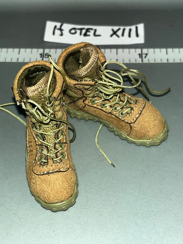 1:6 Modern Era Real Cloth/ Leather Lace Up Boots