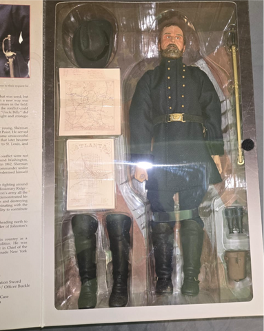 1/6 Scale Civil War Union Officer -General Sherman - NIB Sideshow