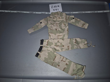 1/6 Scale Modern Era US Army Desert Three-Color Camouflage Uniform Set - Zulu XVI