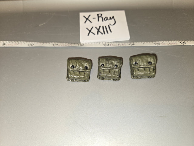 1/6 Scale WWII German Kar98k Triple Ammunition Pouches Set - X-Ray XXIII