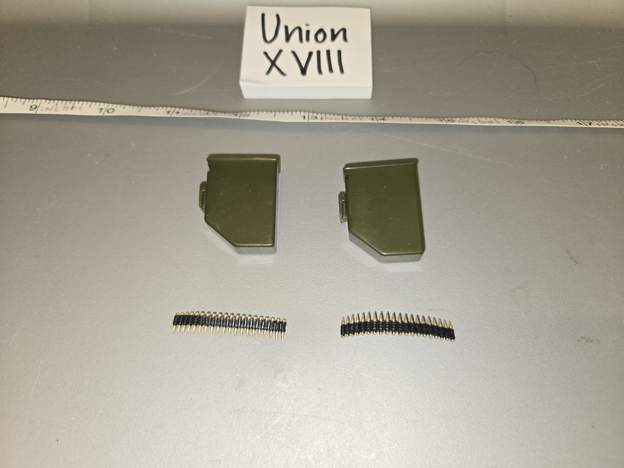 1/6 Scale WWII US Ammunition Box and Bullet Belt Set - Union XVIII