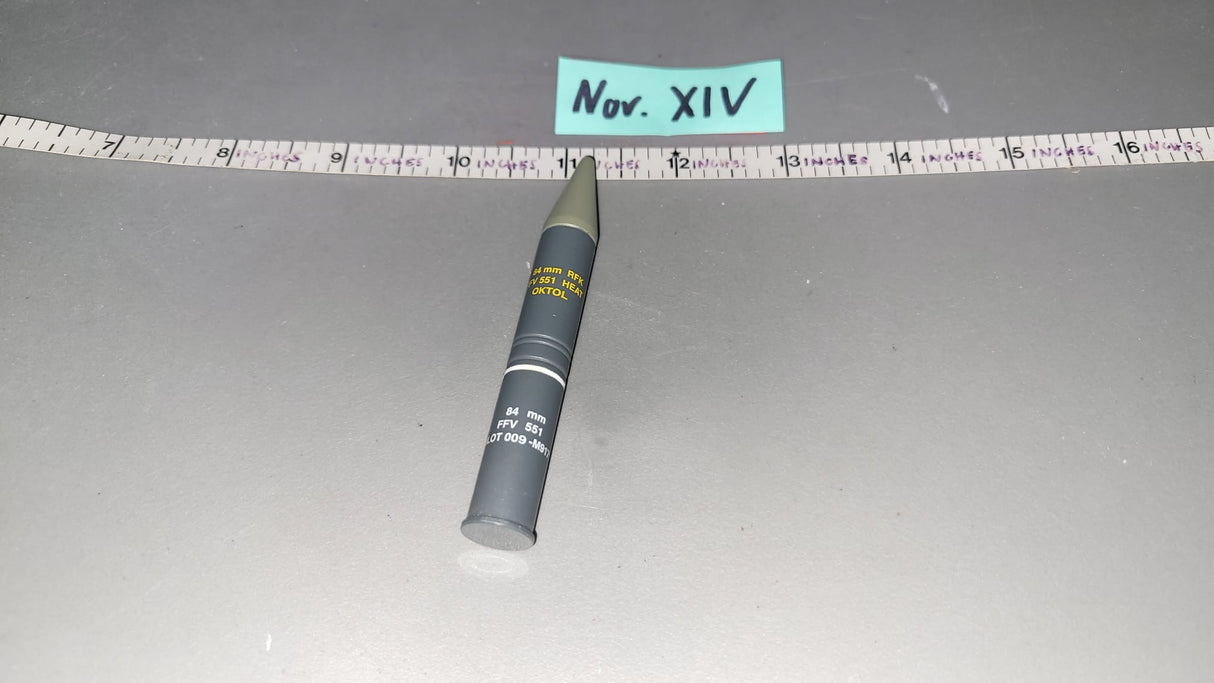 1/6 Scale Modern Era Carl Gustav Antitank Recoilless Rifle Round