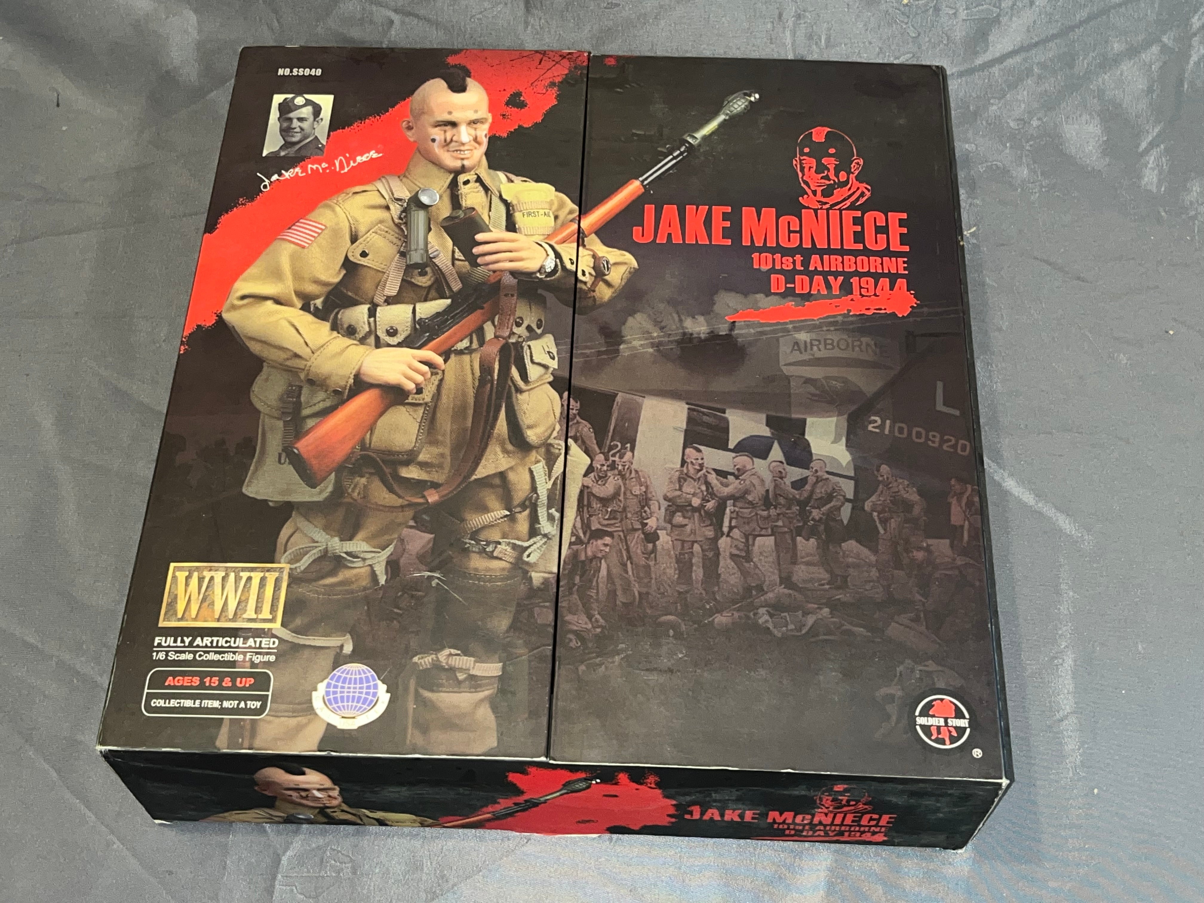 1/6 Scale WWII US Normandy Paratrooper Jake McNiece- NIB Soldier