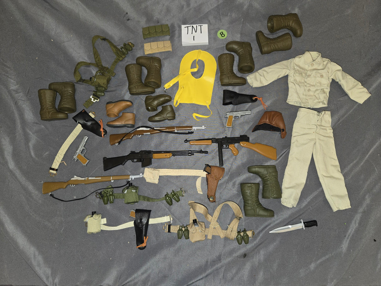 1/6 Scale GI Joe WWII US Parts Lot