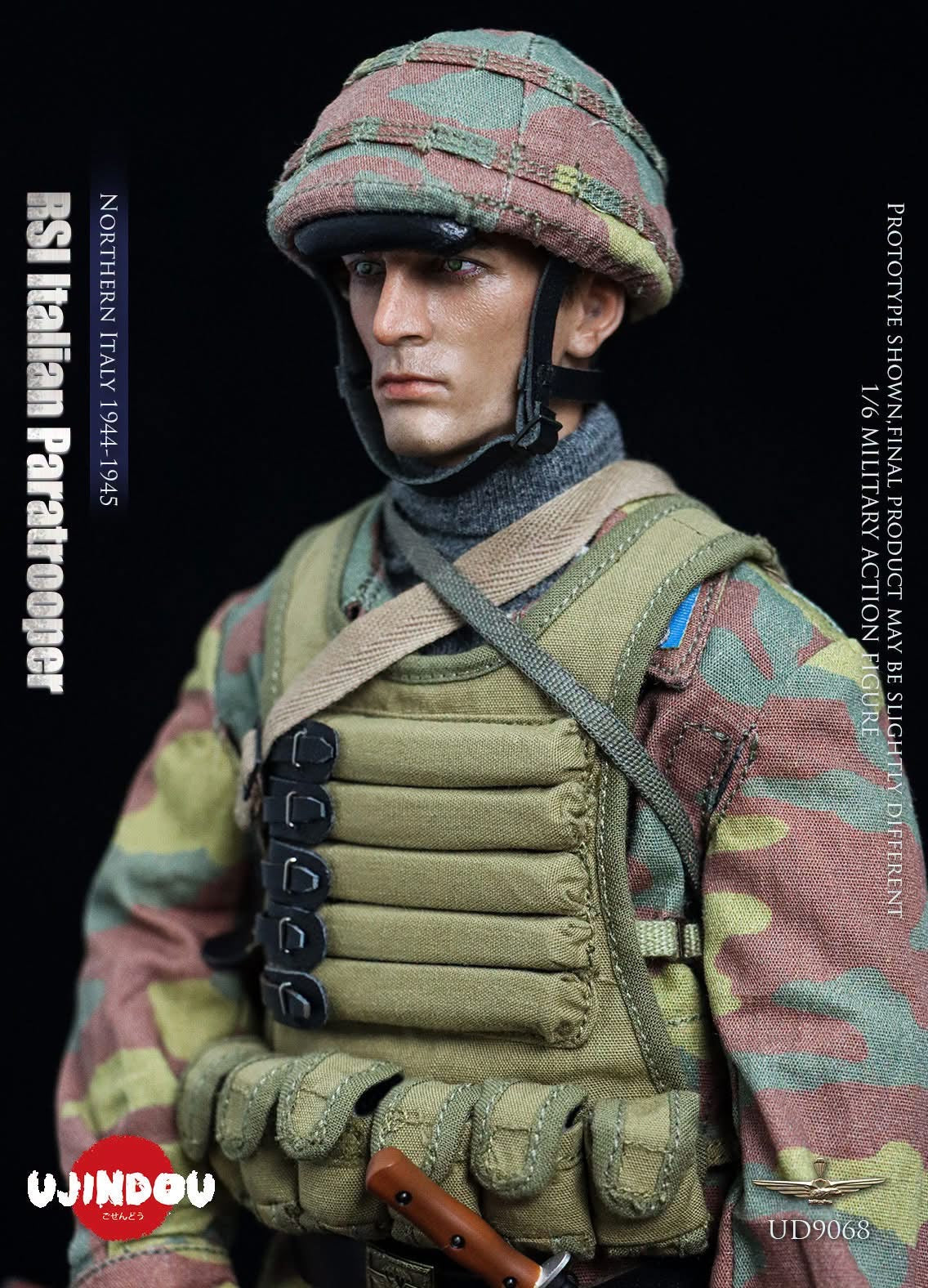 *Preorder* 1/6 RSI Italian Paratrooper, Northern Italy 1944-1945 UD9068- Ujindou