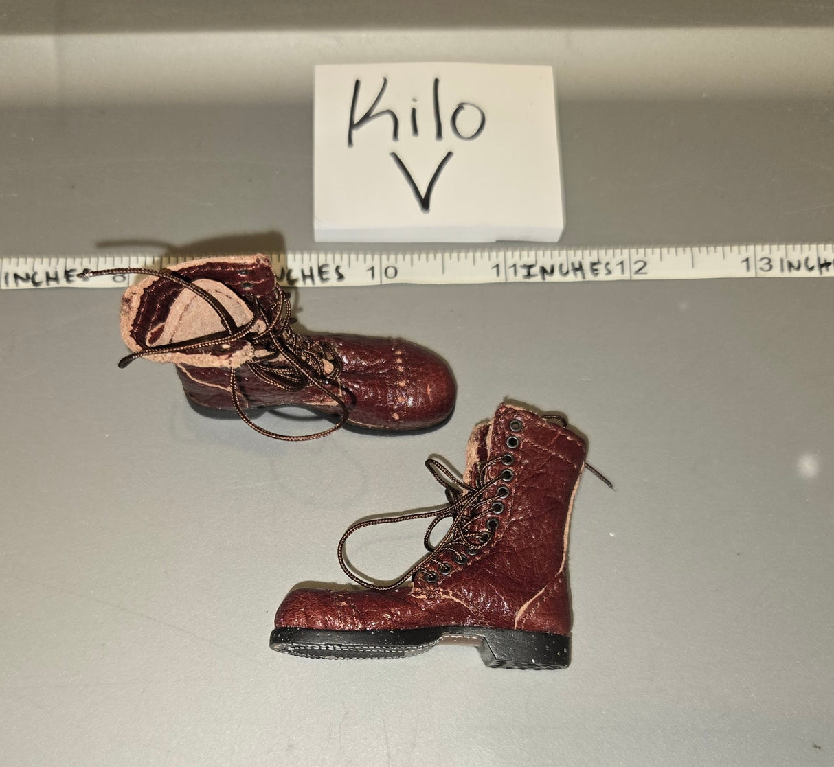 1/6 Scale WWII US  Paratrooper Leather Boots - Soldier Story