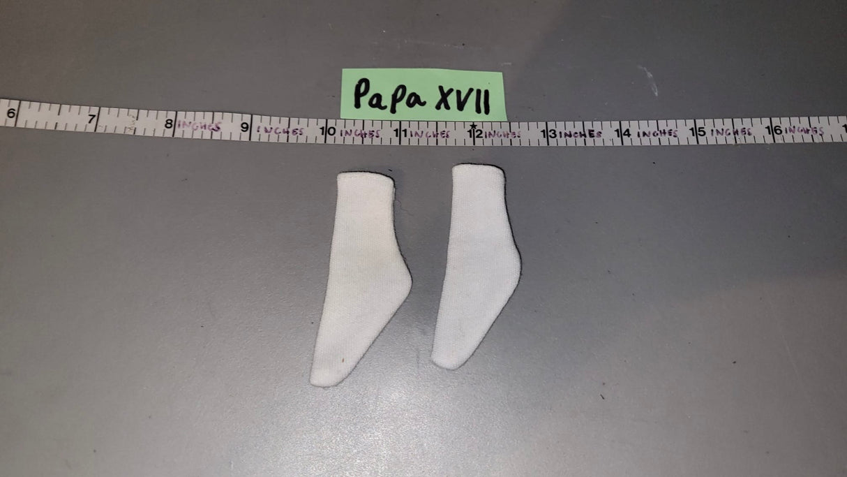 1:6 Scale Modern Era White Socks