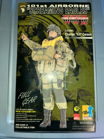 1/6 Scale WWII US Paratrooper  - Col Charles Kit Carson - NIB Dragon Cyber Hobby