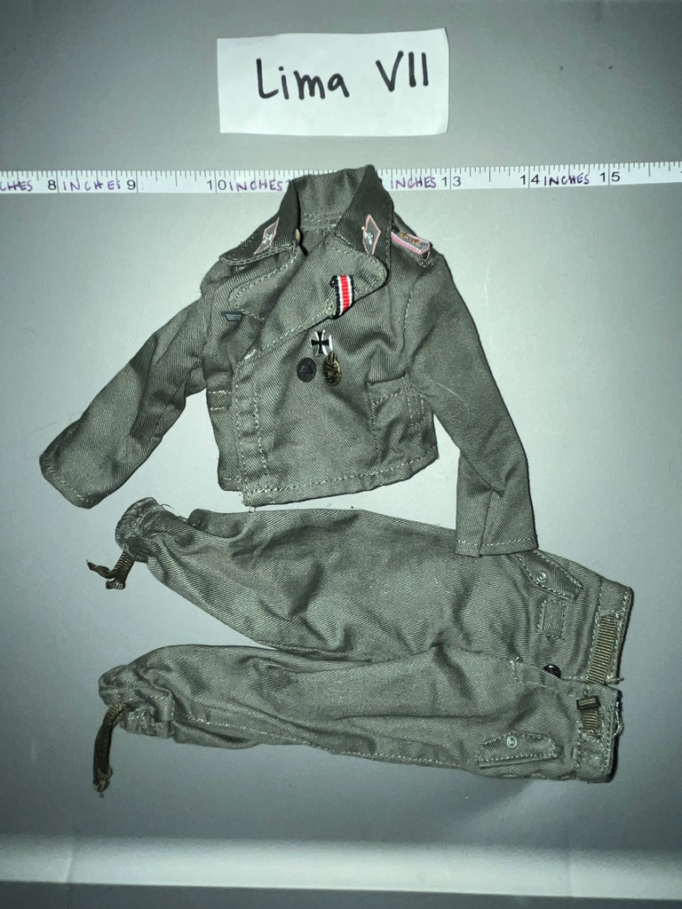 1/6 Scale WWII German Grey Tanker Uniform