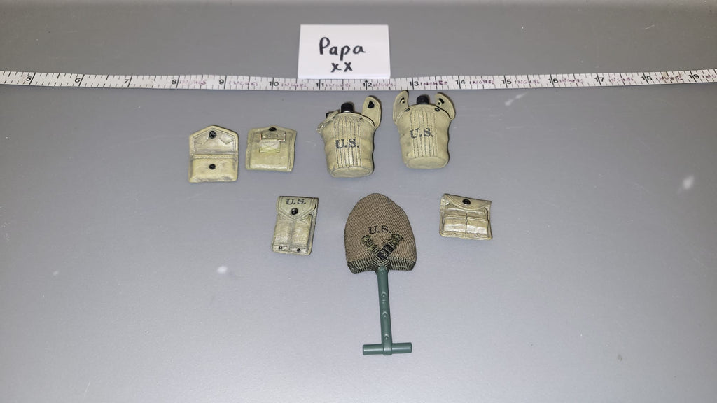 1/6 Scale WWII US Web Gear Lot -