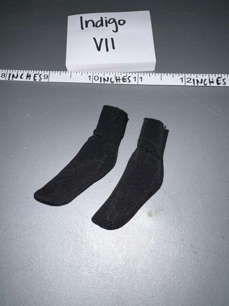 1:6 Scale Modern Era Black Socks