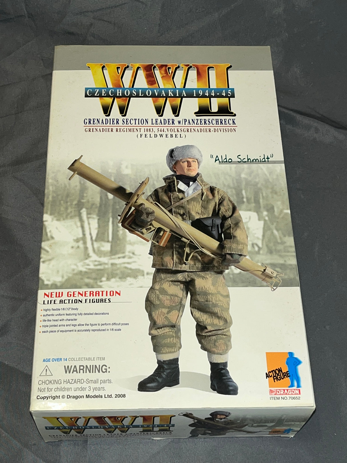 1/6 Scale WWII GERMAN Panzergrenadier Panzershrek Aldo Schmidt  - NIB Dragon -
