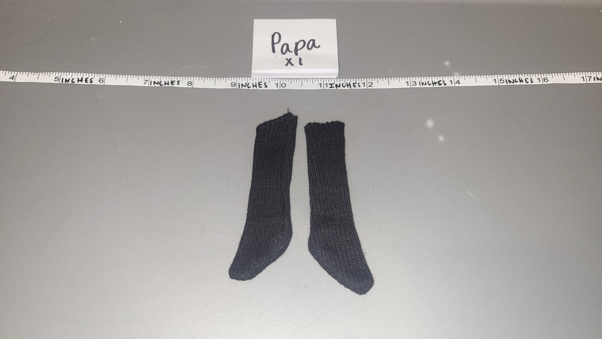 1:6 Scale Modern Era Black Socks
