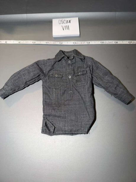 1/6 Scale WWII German Grey Work Shirt - Oscar VIII