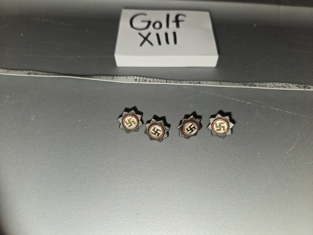 1/6 Scale WWII German Cross Insignia Pin Set - Golf XIII