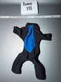 1/6 Scale Modern Era Black Suit Jumpsuit with Blue Tie