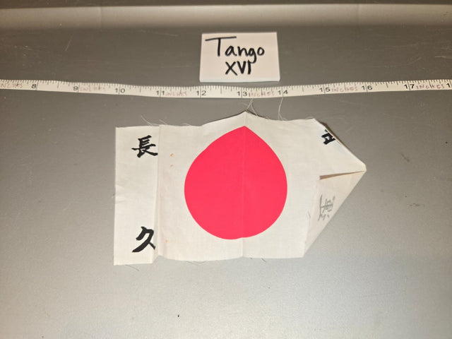 1/6 Scale WWII Japanese Hinomaru Yosegaki Good Luck Flag - Tango XVI