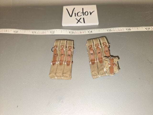 1/6 Scale WWII German Kar98k Triple Ammunition Pouches - Victor XI
