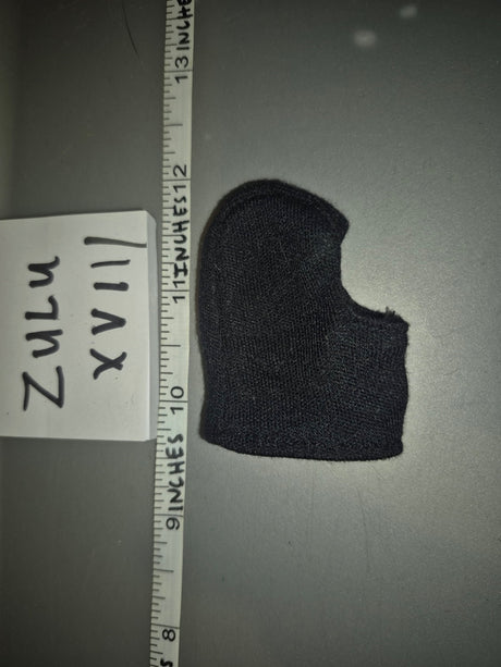 1/6 Scale Modern Era Black Balaclava Hood - Zulu XVII